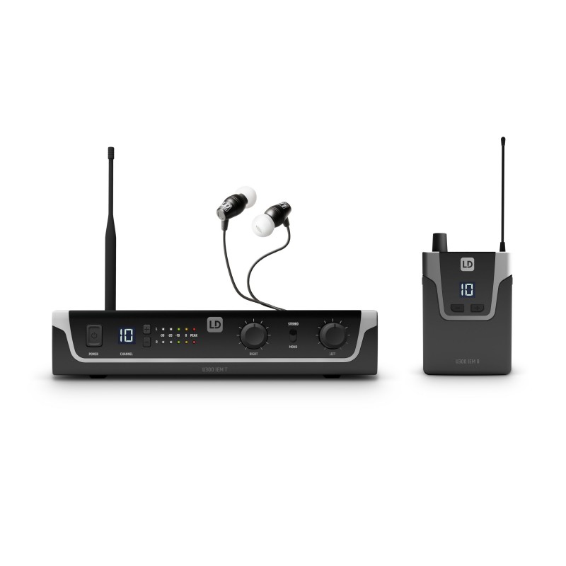 LD Systems U306 IEM HP - System monitoringu wewnątrzusznego ze słuchawkami - 655 - 679 MHz